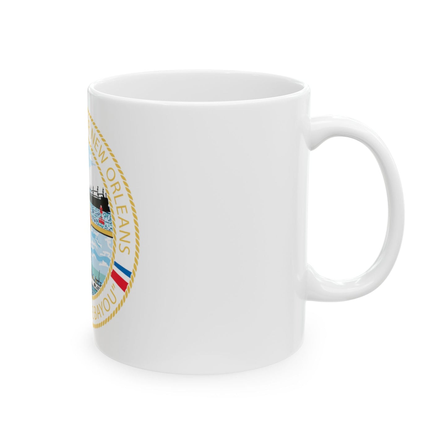 USCG Sector New Orleans   Pride of the Bayou (U.S. Coast Guard) White Coffee Mug