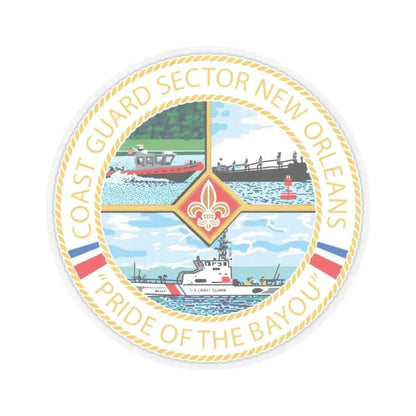 USCG Sector New Orleans   Pride of the Bayou (U.S. Coast Guard) STICKER Vinyl Kiss-Cut Decal - The Sticker Space