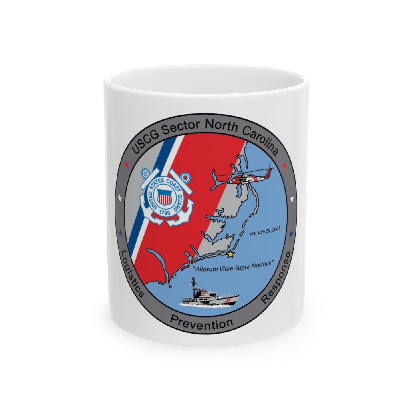 USCG Sector North Carolina (U.S. Coast Guard) White Coffee Mug