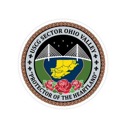 USCG SECTOR OHIO VALLEY (U.S. Coast Guard) Transparent STICKER Die-Cut Vinyl Decal-3 Inch-The Sticker Space