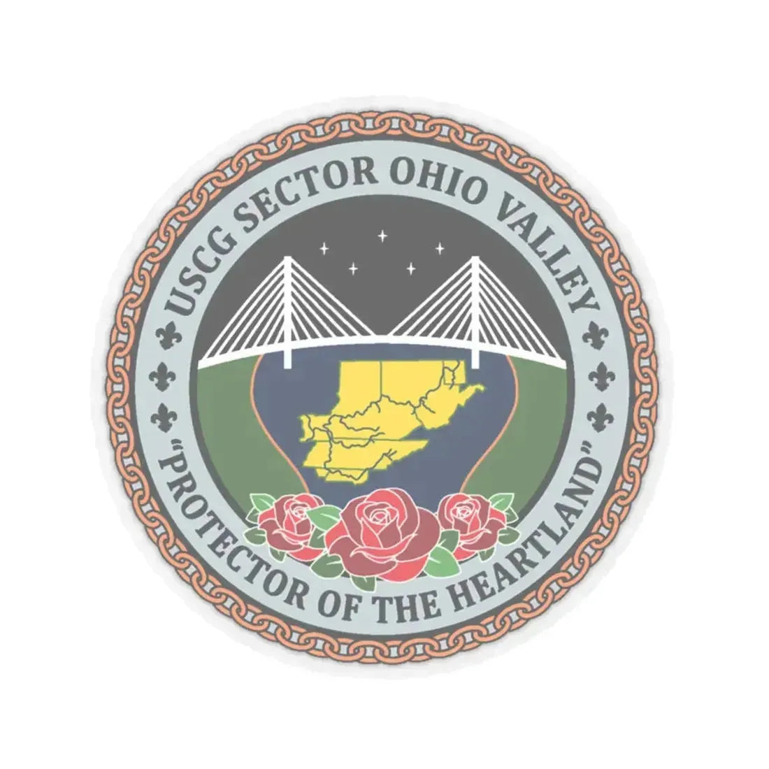 USCG SECTOR OHIO VALLEY (U.S. Coast Guard) STICKER Vinyl Kiss-Cut Decal - The Sticker Space