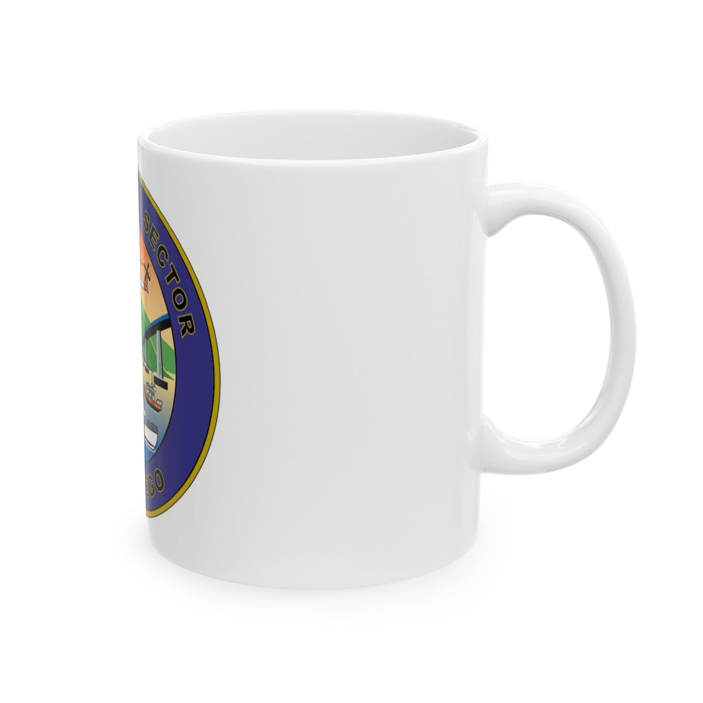 USCG Sector San Diego NEW 07 (U.S. Coast Guard) White Coffee Mug-The Sticker Space