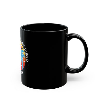 USCG Sector San Diego SOCAL SAR (U.S. Coast Guard) Black Coffee Mug-The Sticker Space