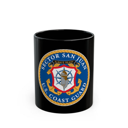 USCG Sector San Juan (U.S. Coast Guard) Black Coffee Mug-11oz-The Sticker Space