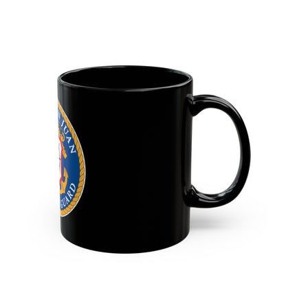 USCG Sector San Juan (U.S. Coast Guard) Black Coffee Mug-The Sticker Space