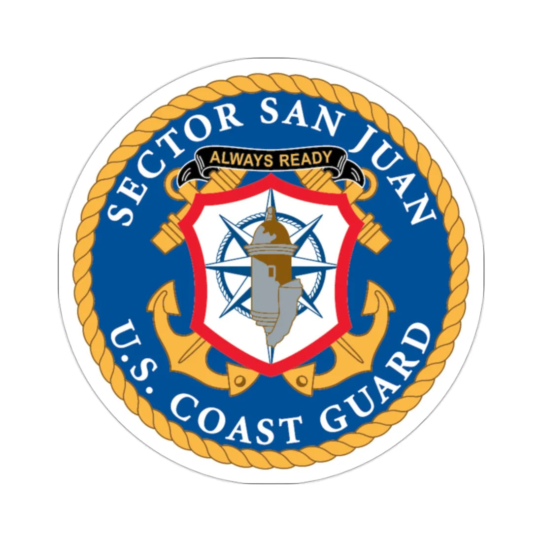 USCG Sector San Juan (U.S. Coast Guard) STICKER Vinyl Die-Cut Decal 2 Inch - The Sticker Space