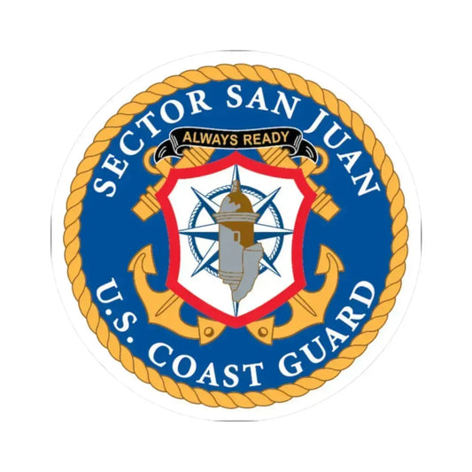 USCG Sector San Juan (U.S. Coast Guard) STICKER Vinyl Kiss-Cut Decal 2 Inch White - The Sticker Space