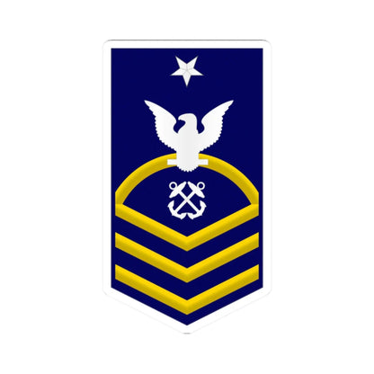 USCG Senior Chief Petty Officer Insignia Sleeve (United States) (Military Rank) STICKER Vinyl Kiss-Cut Decal 2 Inch White - The Sticker Space