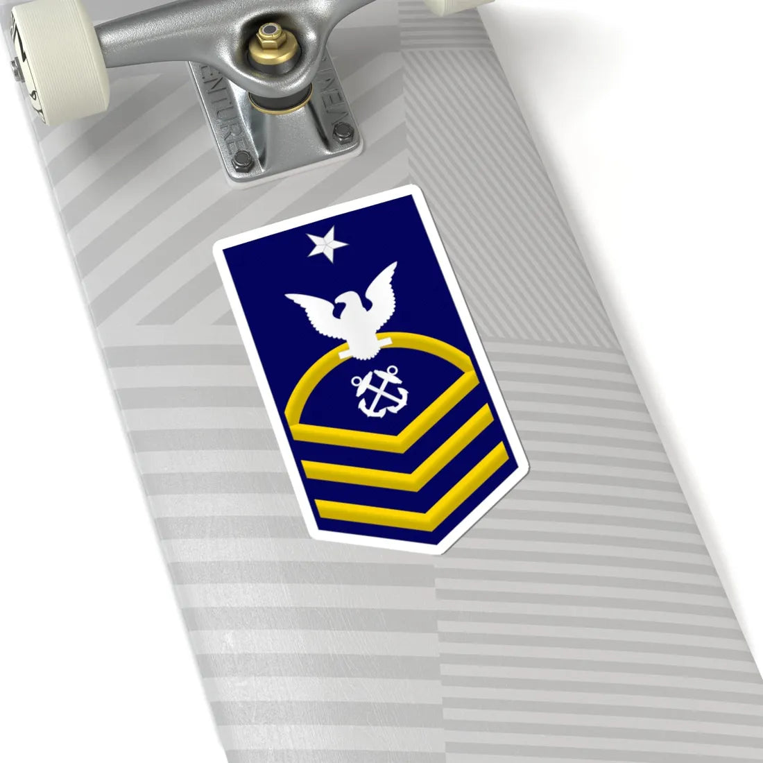 USCG Senior Chief Petty Officer Insignia Sleeve (United States) (Military Rank) STICKER Vinyl Kiss-Cut Decal - The Sticker Space