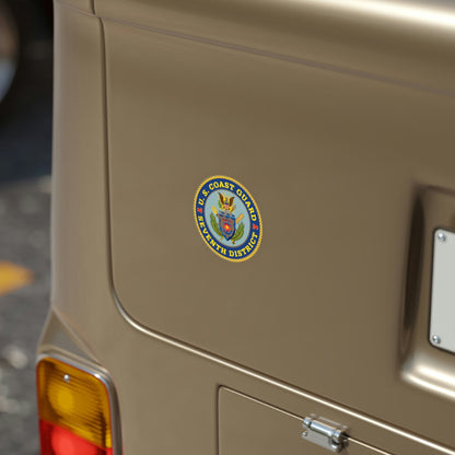 USCG Seventh District (U.S. Coast Guard) Transparent STICKER Die-Cut Vinyl Decal-The Sticker Space