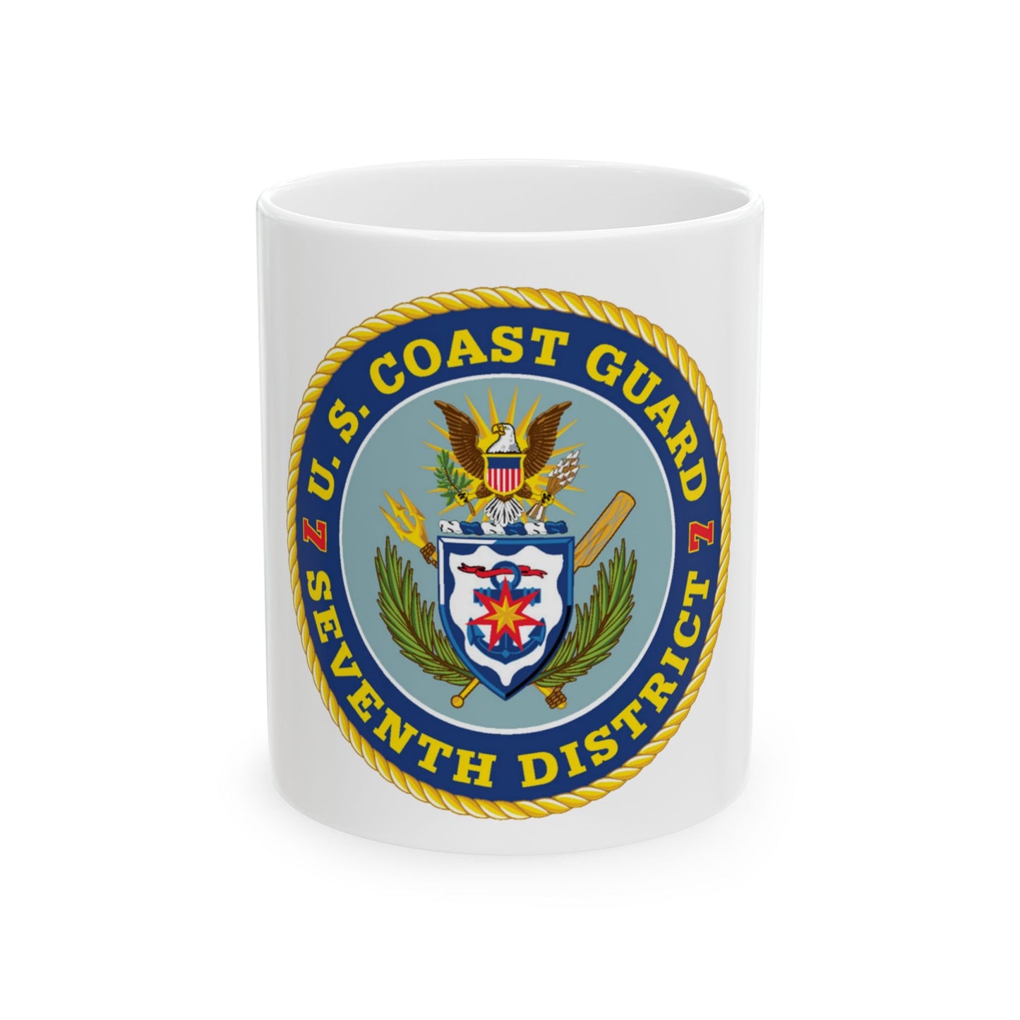 USCG Seventh District (U.S. Coast Guard) White Coffee Mug