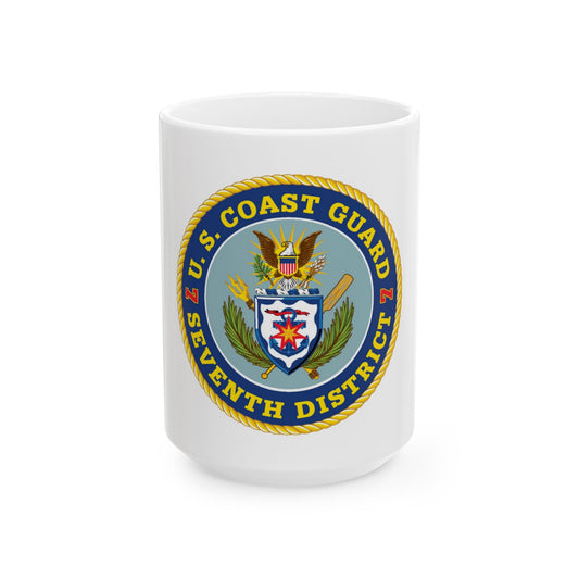 USCG Seventh District (U.S. Coast Guard) White Coffee Mug