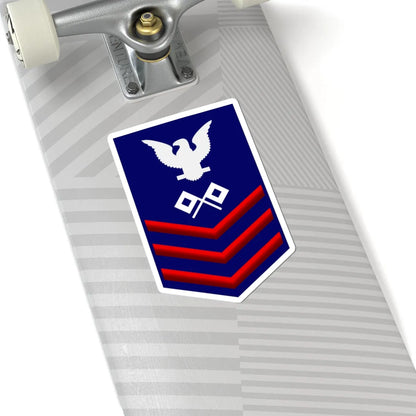 USCG Signalman First Class insignia (United States) (Military Rank) STICKER Vinyl Kiss-Cut Decal - The Sticker Space