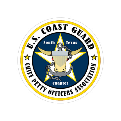 USCG South Texas CPOA (U.S. Coast Guard) Transparent STICKER Die-Cut Vinyl Decal-4 Inch-The Sticker Space