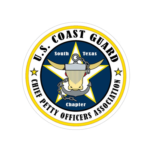 USCG South Texas CPOA (U.S. Coast Guard) Transparent STICKER Die-Cut Vinyl Decal 6 Inch - The Sticker Space