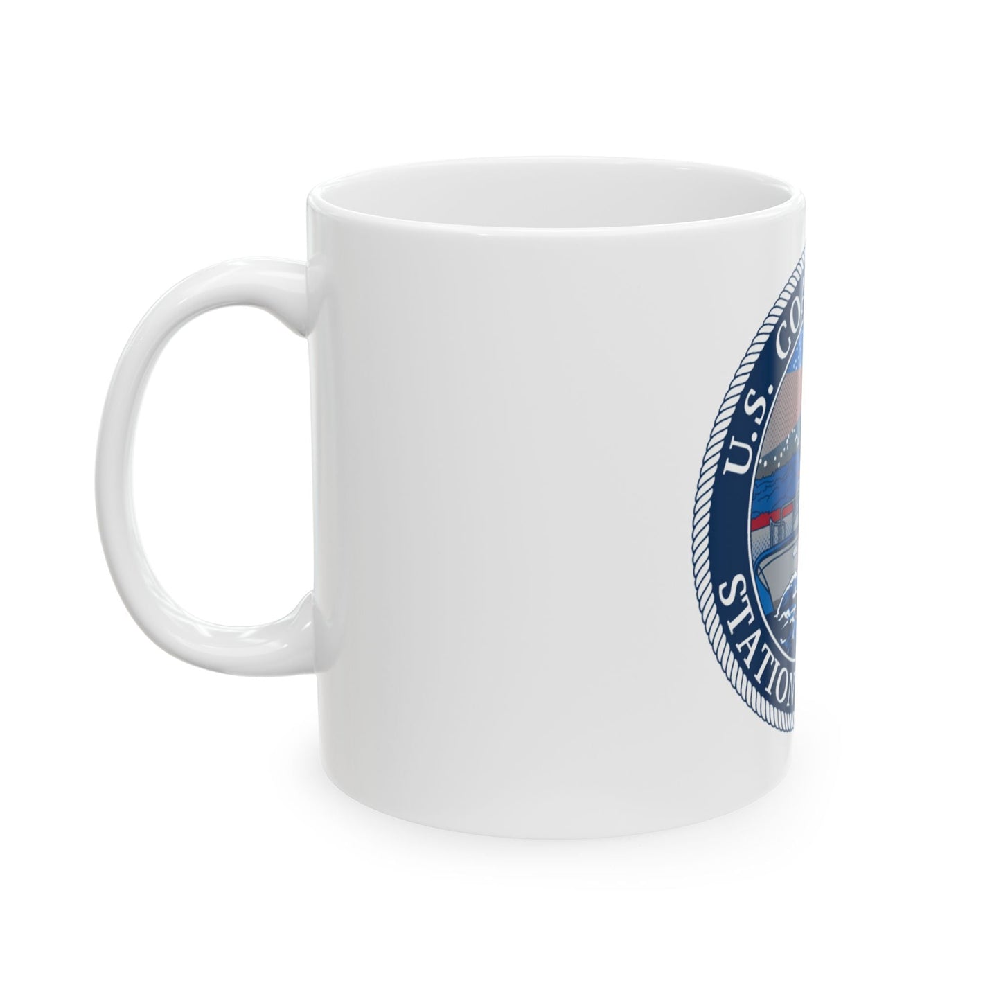 USCG STA MENEMSHA (U.S. Coast Guard) White Coffee Mug