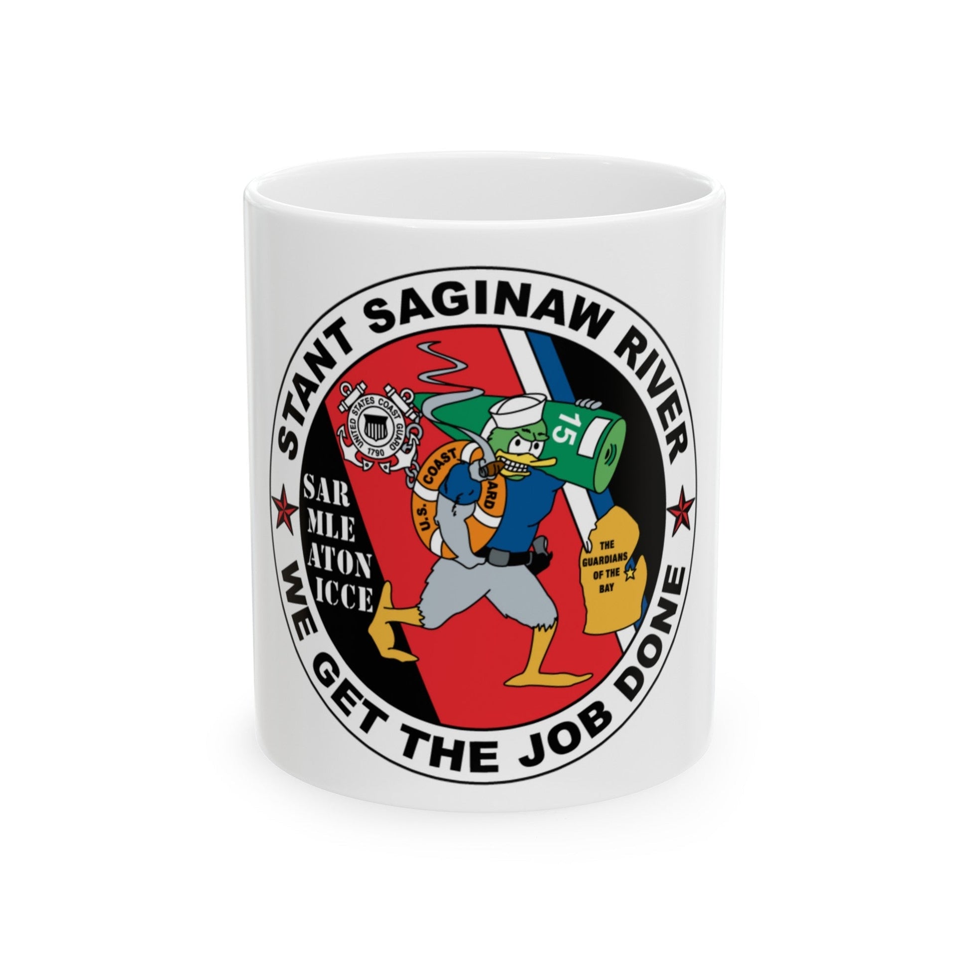 USCG STANT Saginaw River NEW 09 (U.S. Coast Guard) White Coffee Mug-11oz-The Sticker Space