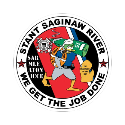 USCG STANT Saginaw River NEW 09 (U.S. Coast Guard) STICKER Vinyl Kiss-Cut Decal 2 Inch White - The Sticker Space