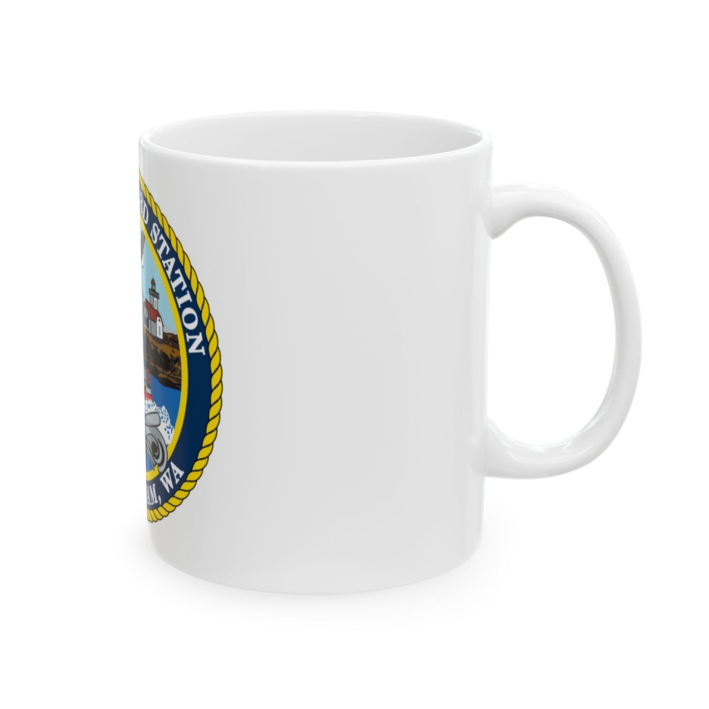 USCG Station Bellingham WA (U.S. Coast Guard) White Coffee Mug