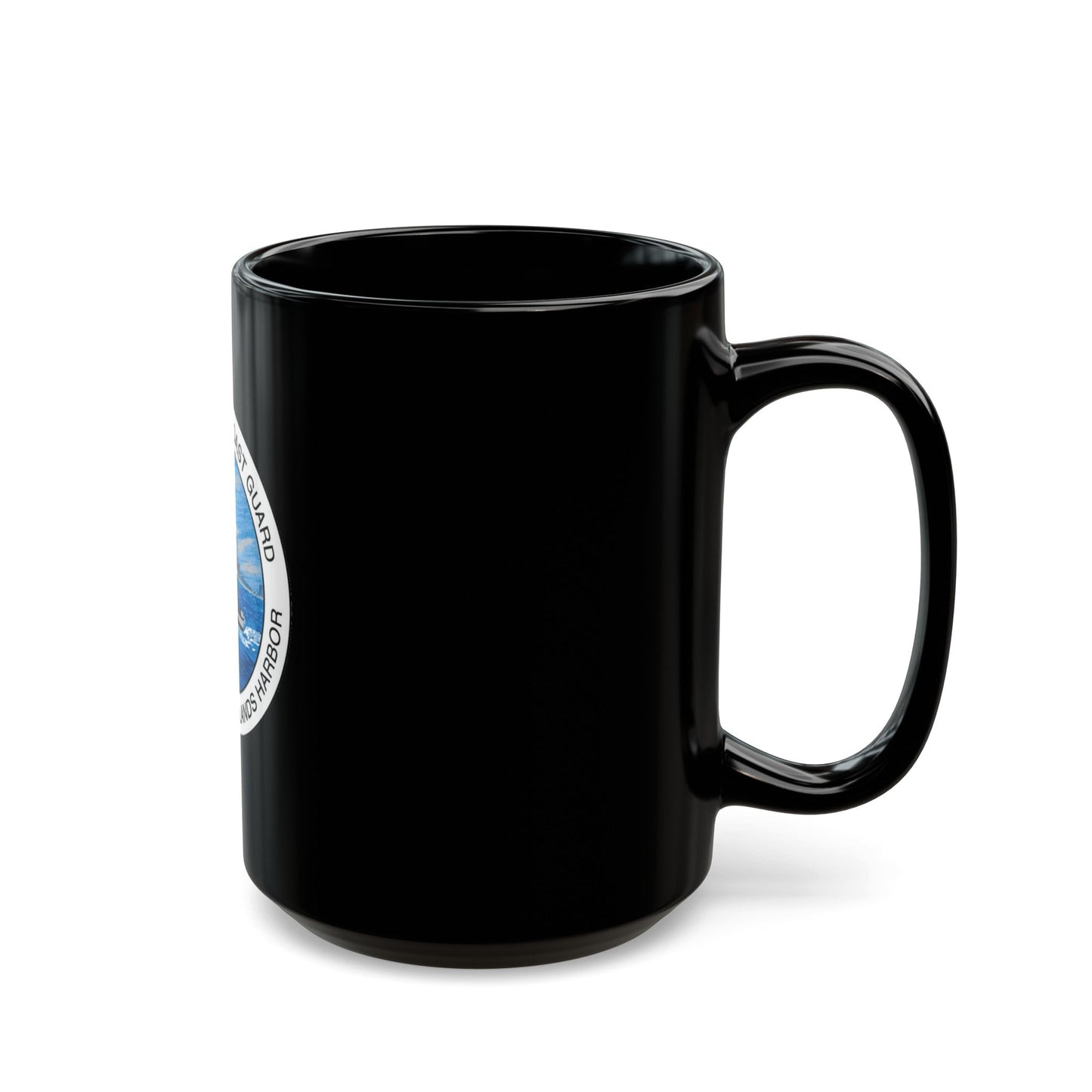 USCG Station Channel Islands Harbor (U.S. Coast Guard) Black Coffee Mug-The Sticker Space