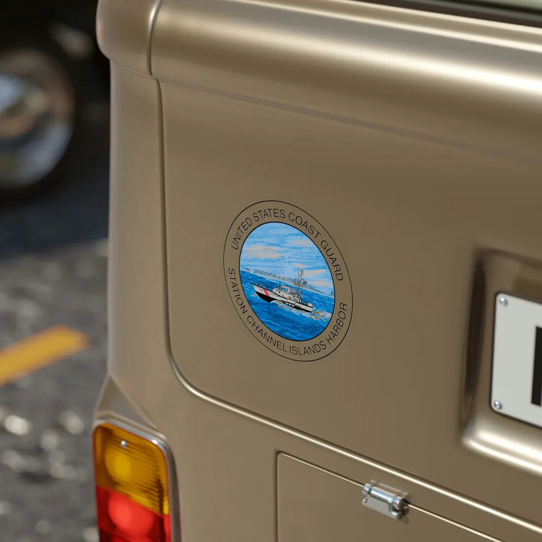 USCG Station Channel Islands Harbor (U.S. Coast Guard) Transparent STICKER Die-Cut Vinyl Decal - The Sticker Space