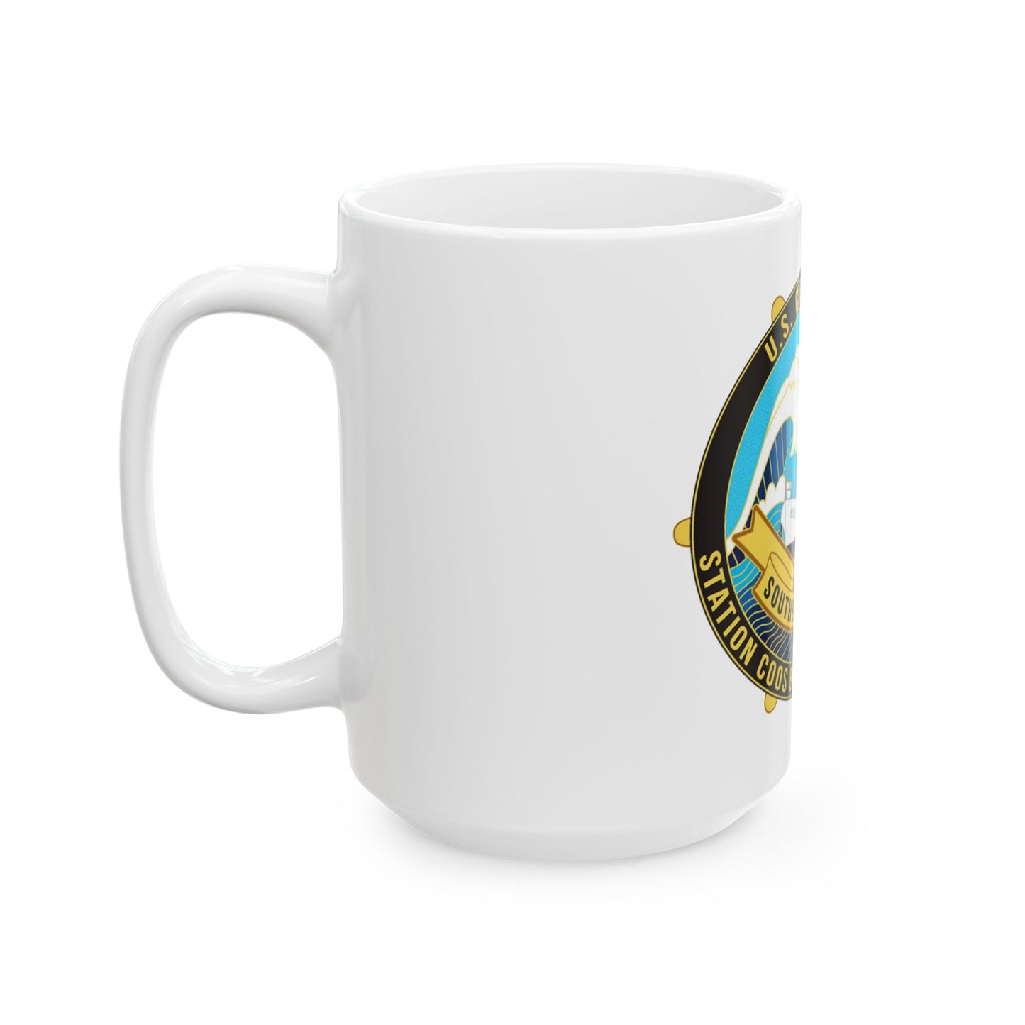 USCG Station Coos Bay (U.S. Coast Guard) White Coffee Mug