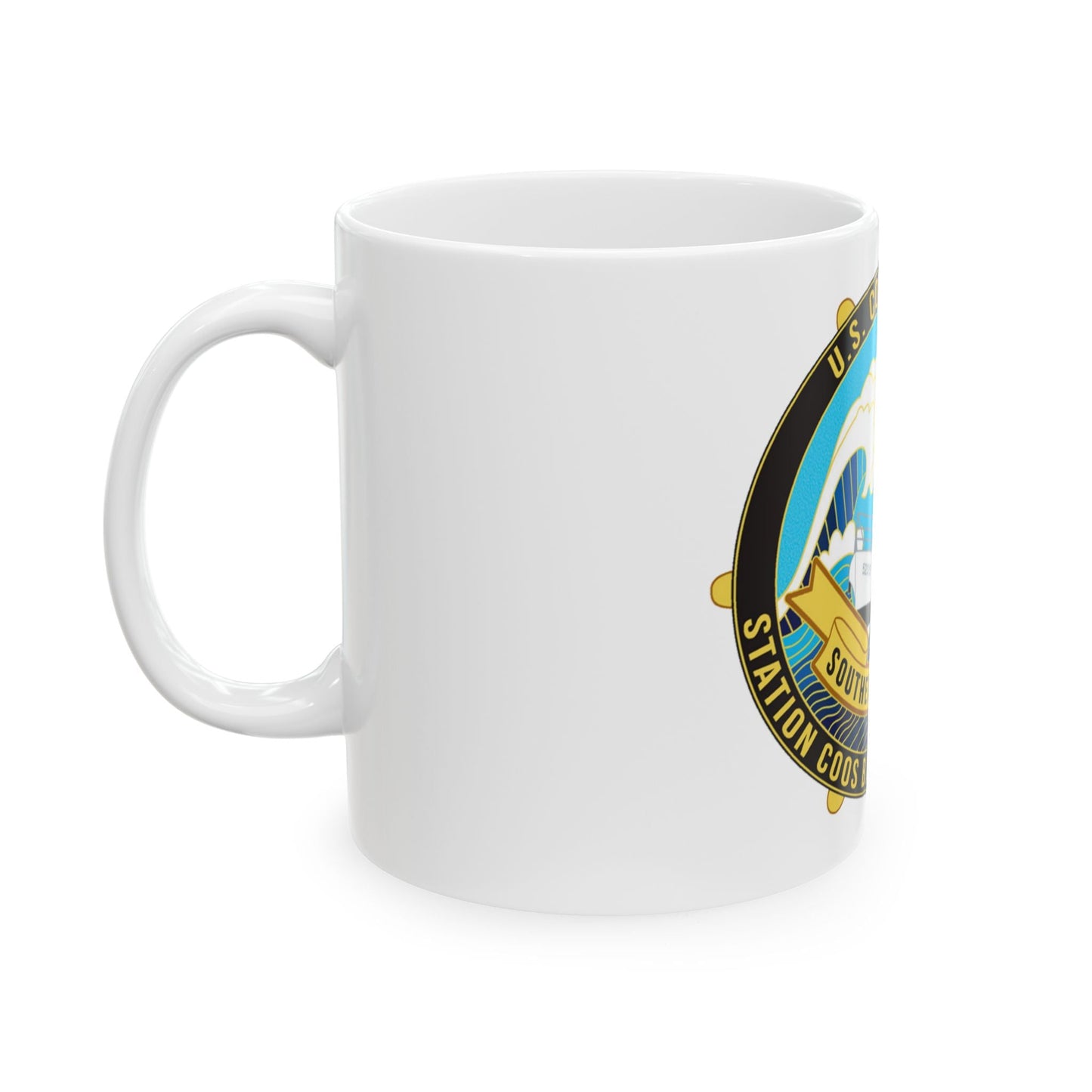 USCG Station Coos Bay (U.S. Coast Guard) White Coffee Mug