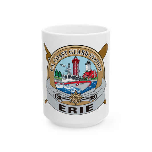 USCG Station Erie (U.S. Coast Guard) White Coffee Mug