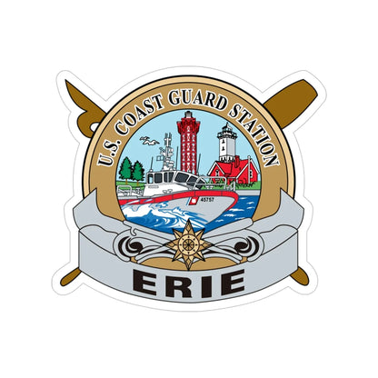 USCG Station Erie (U.S. Coast Guard) Transparent STICKER Die-Cut Vinyl Decal 6 Inch - The Sticker Space