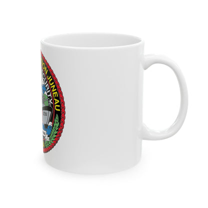 USCG Station Juneau Alaska Homeland Security (U.S. Coast Guard) White Coffee Mug-The Sticker Space