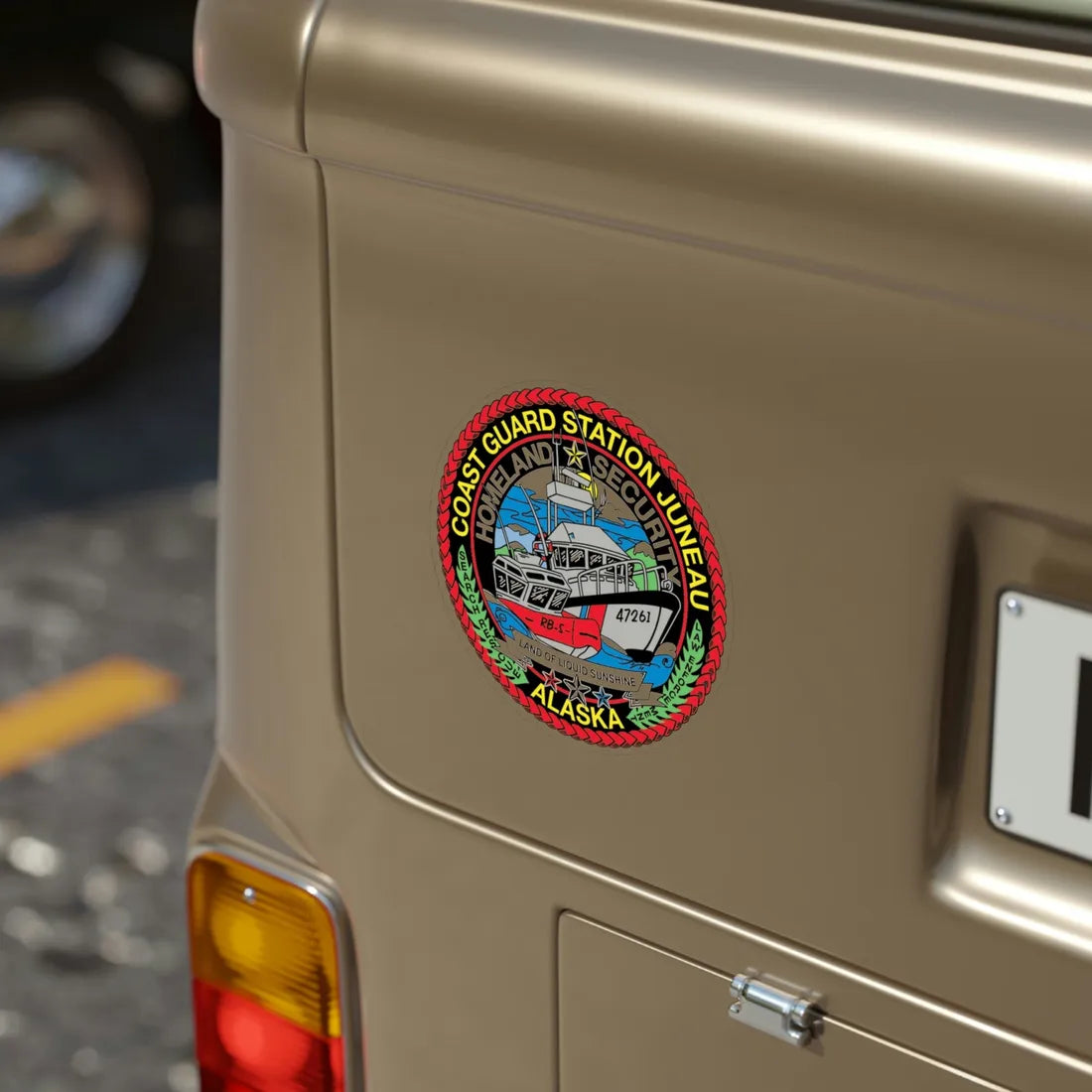 USCG Station Juneau Alaska Homeland Security (U.S. Coast Guard) Transparent STICKER Die-Cut Vinyl Decal - The Sticker Space