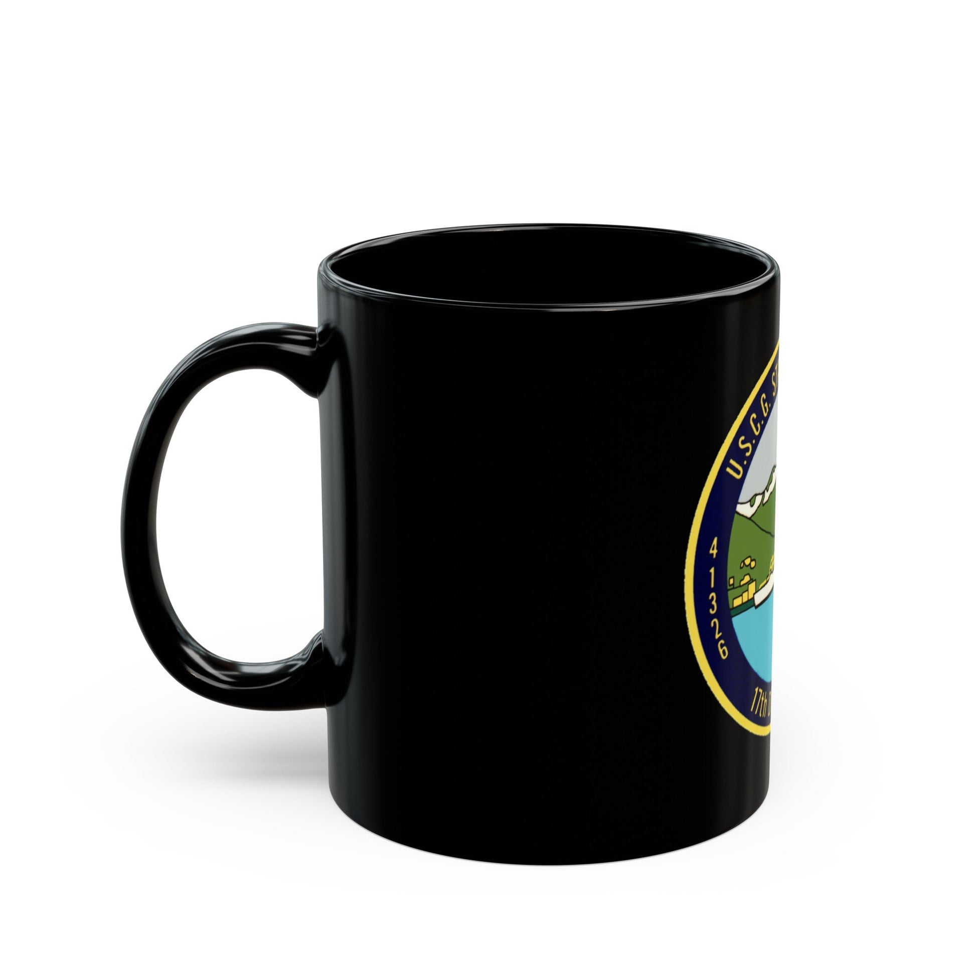 USCG Station Ketchikan 17th Dist (U.S. Coast Guard) Black Coffee Mug-The Sticker Space