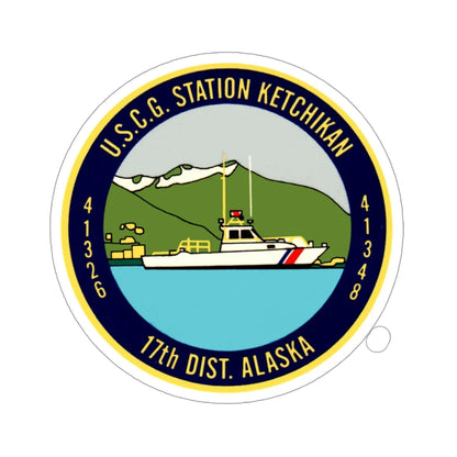 USCG Station Ketchikan 17th Dist (U.S. Coast Guard) STICKER Vinyl Die-Cut Decal 4 Inch - The Sticker Space