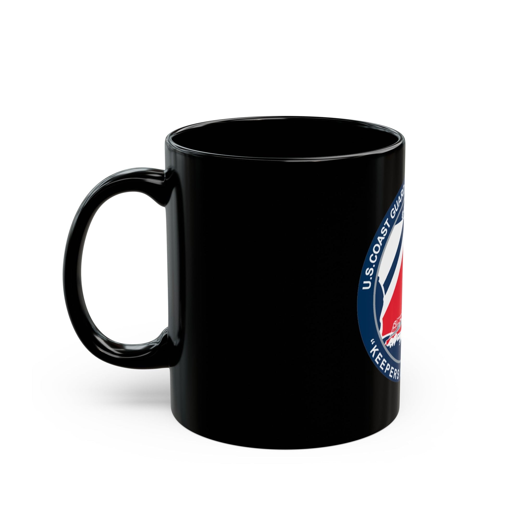 USCG Station New Orleans (U.S. Coast Guard) Black Coffee Mug-The Sticker Space