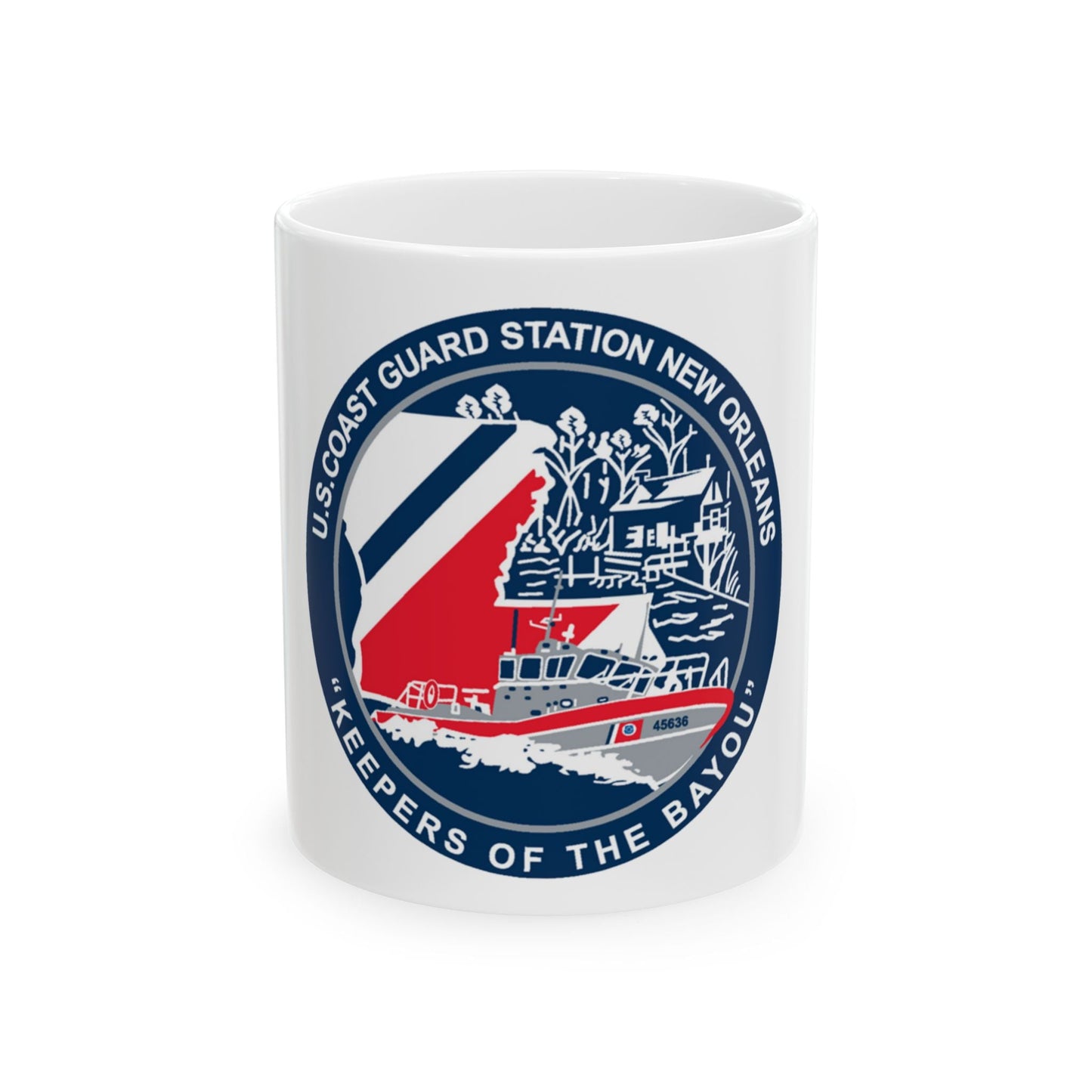 USCG Station New Orleans (U.S. Coast Guard) White Coffee Mug