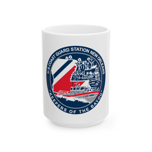 USCG Station New Orleans (U.S. Coast Guard) White Coffee Mug