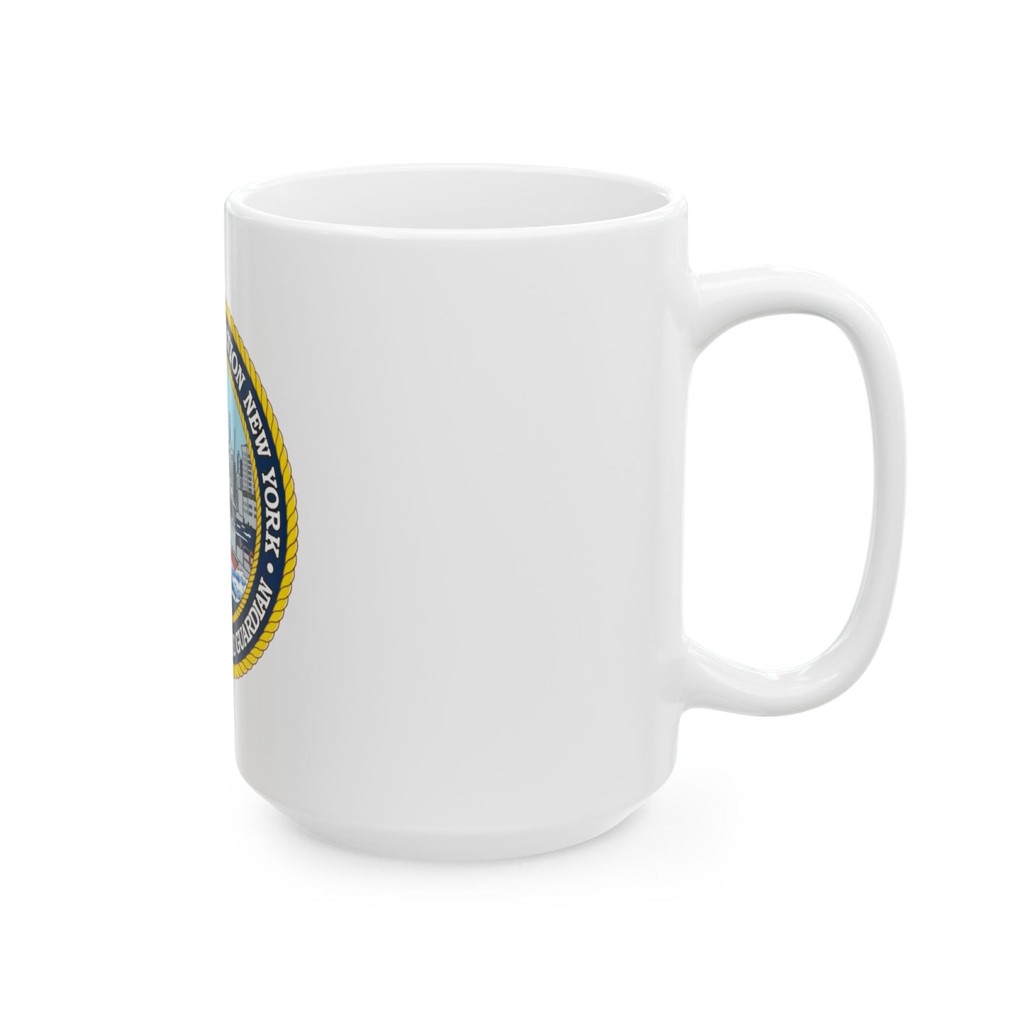 USCG Station New York (U.S. Coast Guard) White Coffee Mug