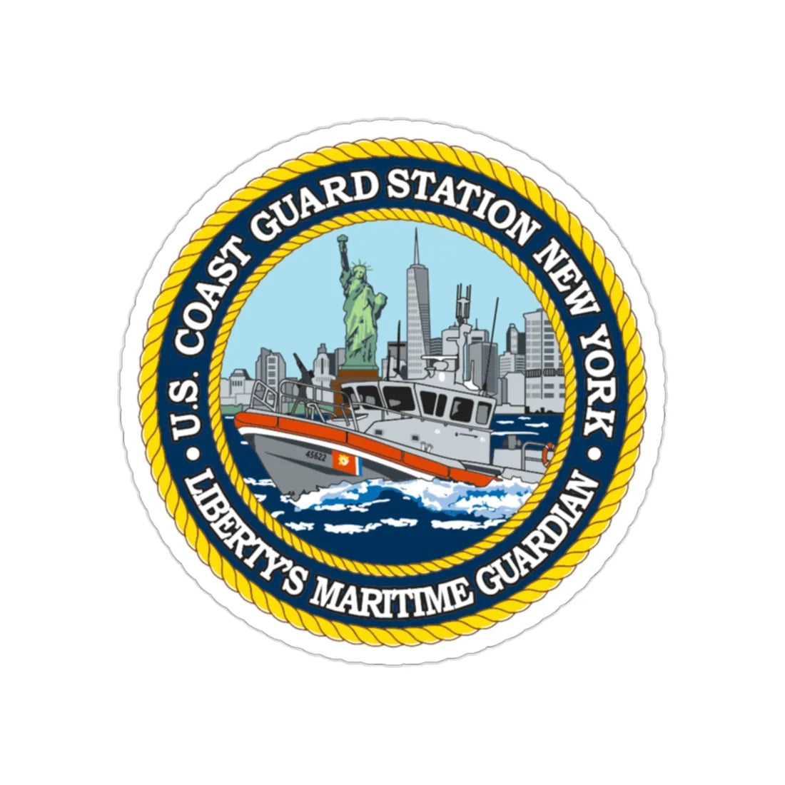 USCG Station New York (U.S. Coast Guard) STICKER Vinyl Die-Cut Decal 2 Inch - The Sticker Space