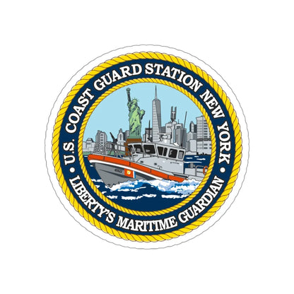 USCG Station New York (U.S. Coast Guard) STICKER Vinyl Die-Cut Decal 4 Inch - The Sticker Space