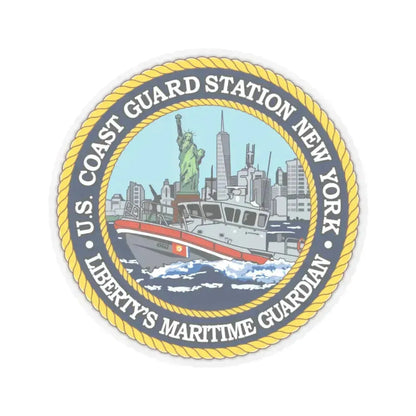 USCG Station New York (U.S. Coast Guard) STICKER Vinyl Kiss-Cut Decal 6 Inch Transparent - The Sticker Space