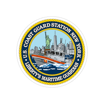 USCG Station New York (U.S. Coast Guard) Transparent STICKER Die-Cut Vinyl Decal 6 Inch - The Sticker Space