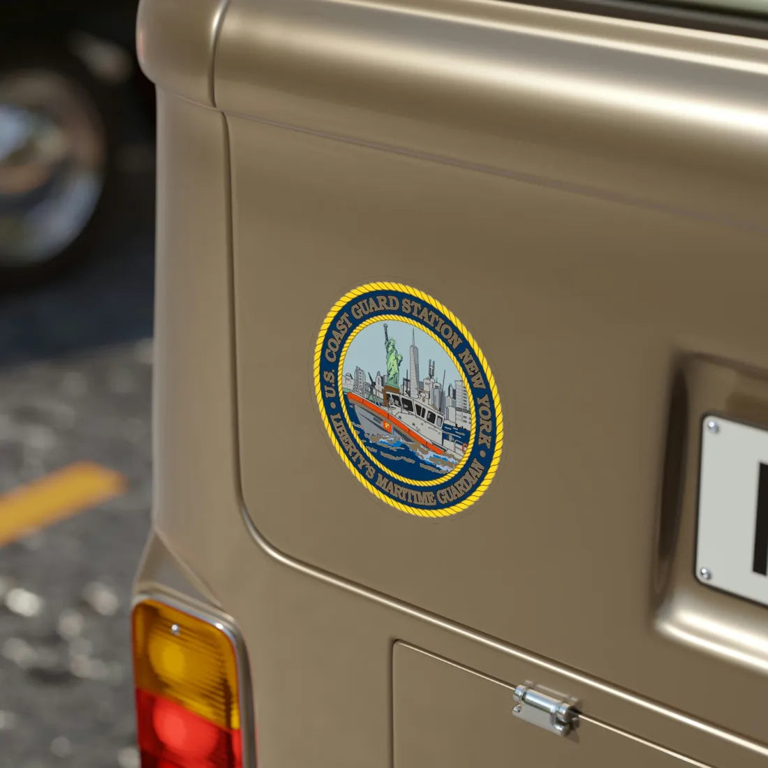 USCG Station New York (U.S. Coast Guard) Transparent STICKER Die-Cut Vinyl Decal - The Sticker Space