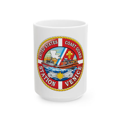 USCG Station Venice (U.S. Coast Guard) White Coffee Mug