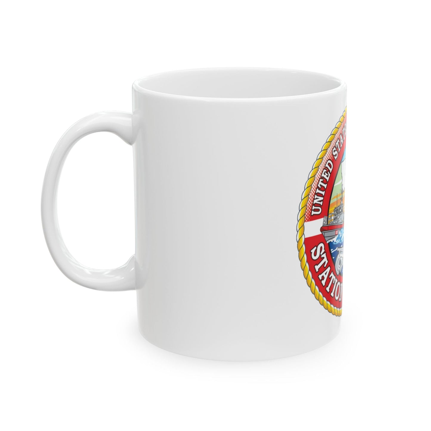 USCG Station Venice (U.S. Coast Guard) White Coffee Mug