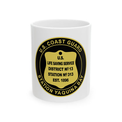 USCG Station Yaquina Bay (U.S. Coast Guard) White Coffee Mug