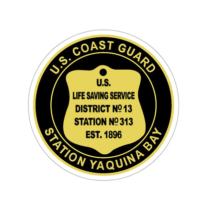 USCG Station Yaquina Bay (U.S. Coast Guard) STICKER Vinyl Die-Cut Decal 4 Inch - The Sticker Space