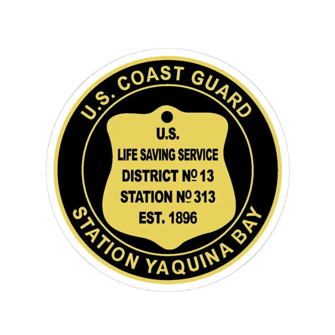 USCG Station Yaquina Bay (U.S. Coast Guard) STICKER Vinyl Kiss-Cut Decal - The Sticker Space