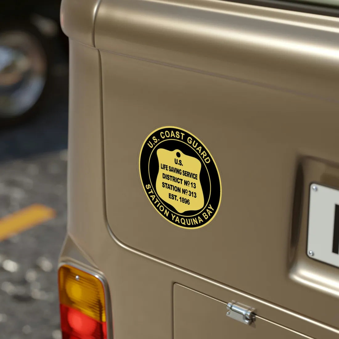 USCG Station Yaquina Bay (U.S. Coast Guard) Transparent STICKER Die-Cut Vinyl Decal - The Sticker Space