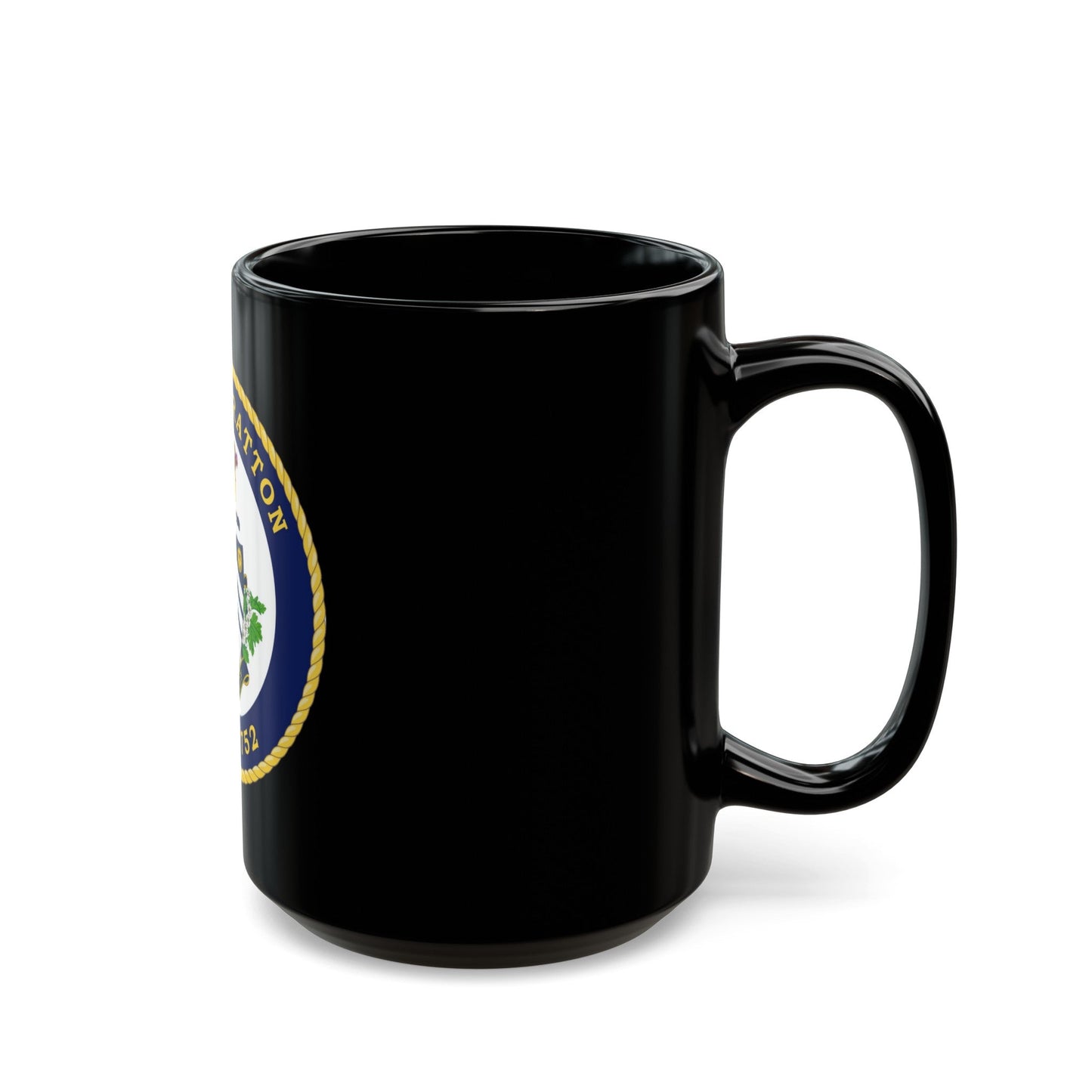 USCG Stratton WMSL 752 (U.S. Coast Guard) Black Coffee Mug-The Sticker Space