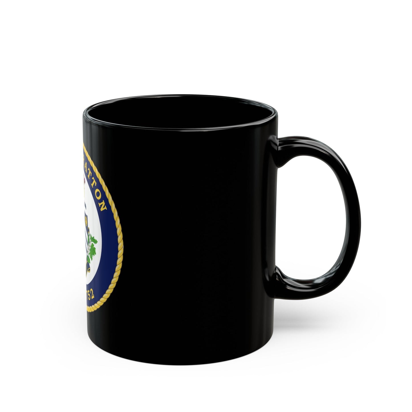 USCG Stratton WMSL 752 (U.S. Coast Guard) Black Coffee Mug-The Sticker Space